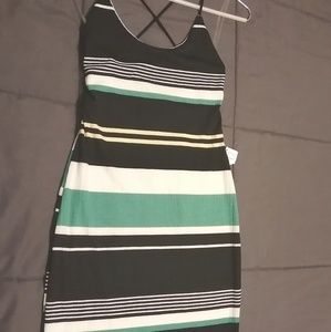 Strappy open back dress